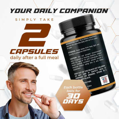 Titan Vigour – High Performance Men's Supplement (120 Capsules)