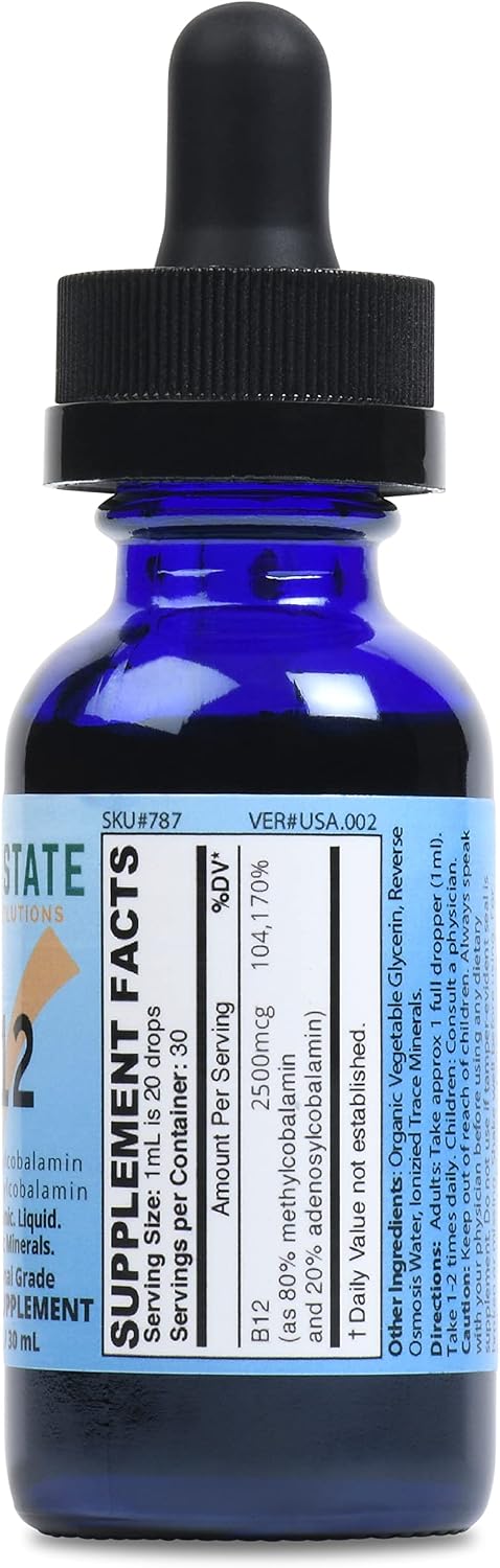Good State Ionic B12, Men and Women's Liquid Nano Ionic Food Supplement, 30 ml Bottle - görsel 2