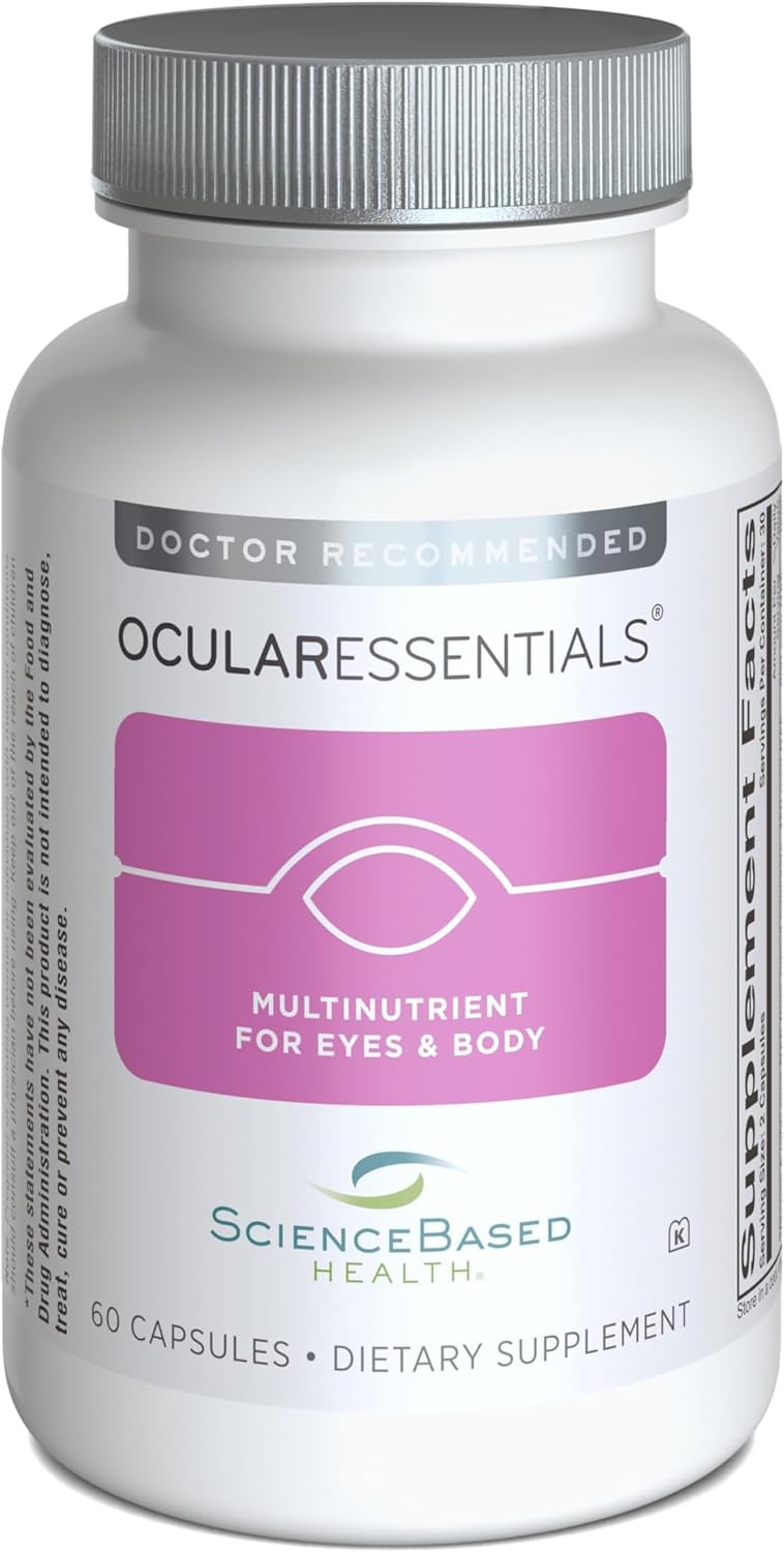 ScienceBased Health OcularEssentials – Daily Multivitamin for Eye Health Support – 60 Capsules - görsel 1