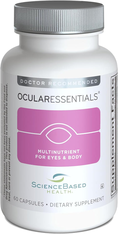 ScienceBased Health OcularEssentials – Daily Multivitamin for Eye Health Support – 60 Capsules