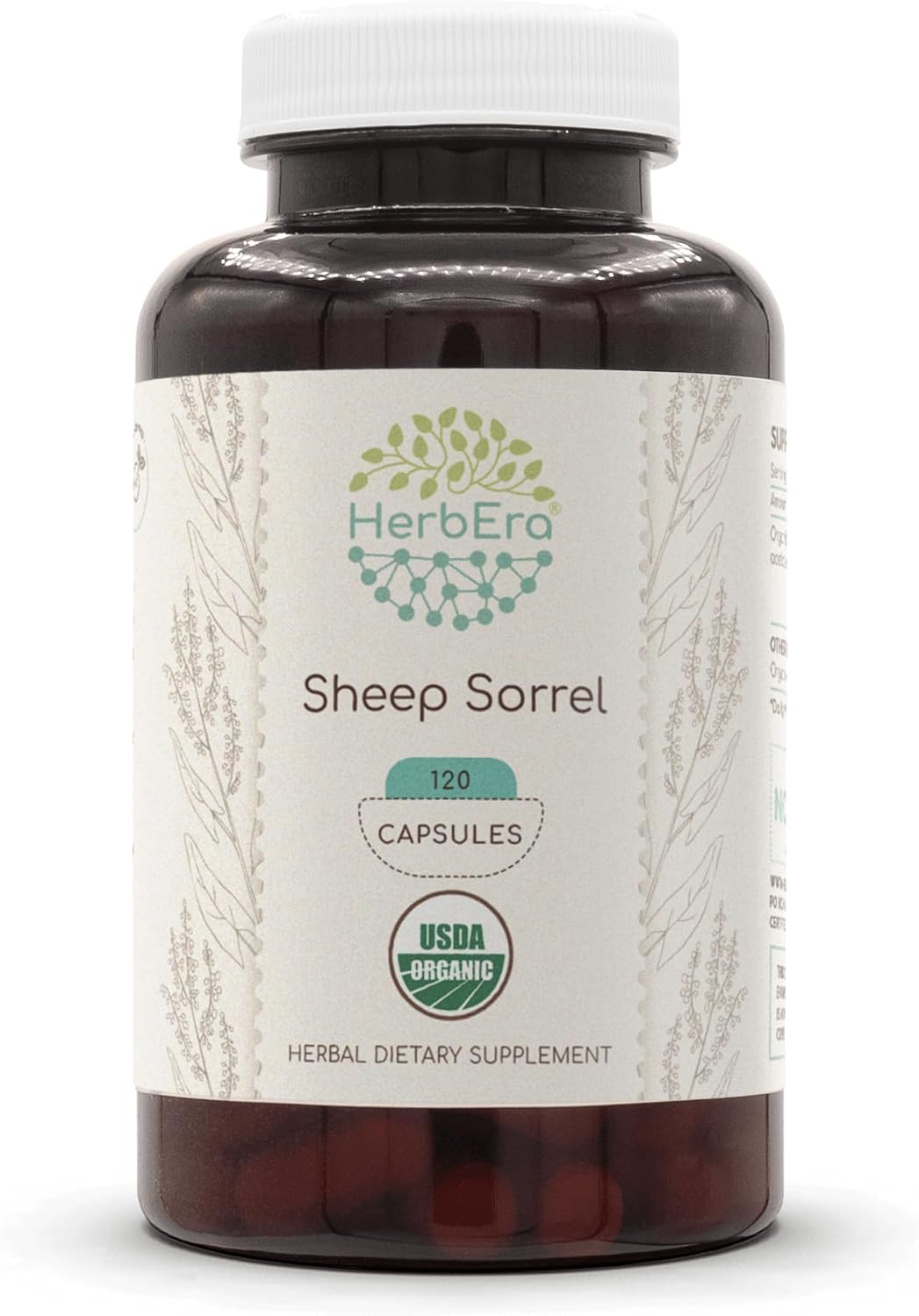 HerbEra Organic Sheep Sorrel 60 Capsules | Natural Herbal Supplement - görsel 5