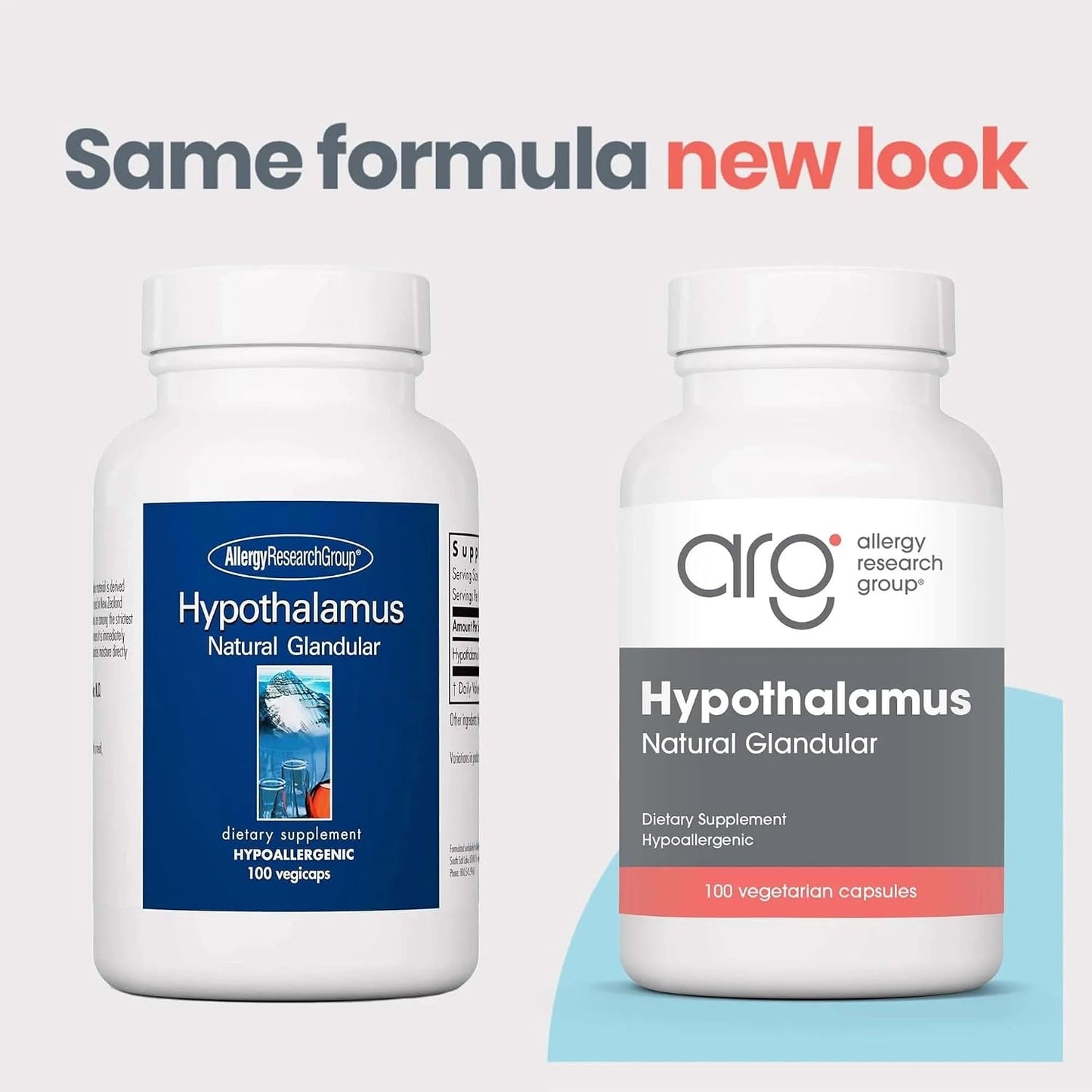 Nutricology Hypothalamus - Bovine Glandular Supplement - 500 mg - 100 Vegetable Capsules - görsel 5