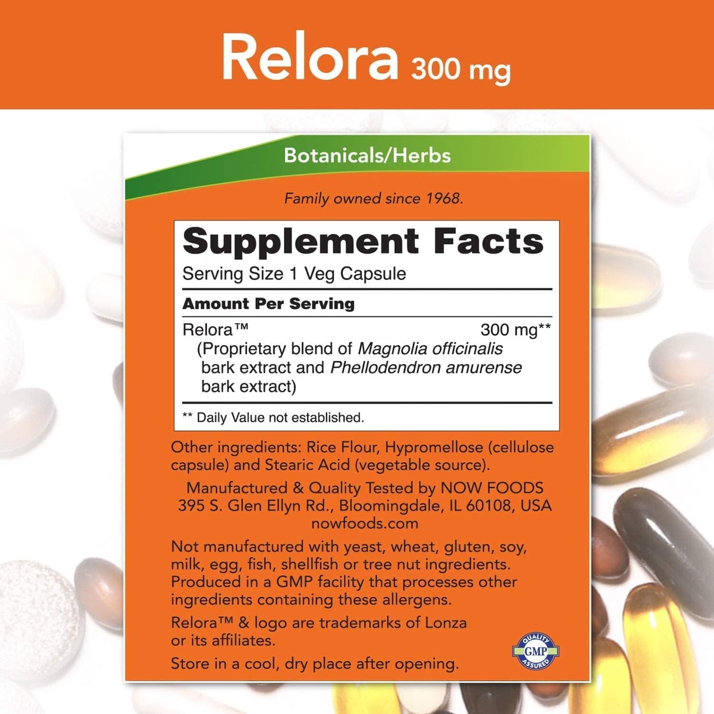 NOW Foods Relora 300 mg, 120 Veg Capsules (Pack of 3) - görsel 2