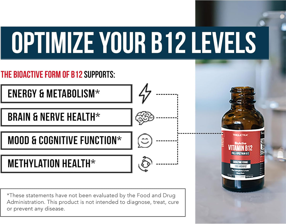 BioActive Vitamin B12 1000 mcg – Triple Form Sublingual with Methylfolate (Cherry, 180 Servings) - görsel 5