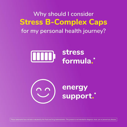 Twinlab Stress B-Complex Capsules - Energy Support Supplement with Vitamin B12 and B6, 250 Capsules