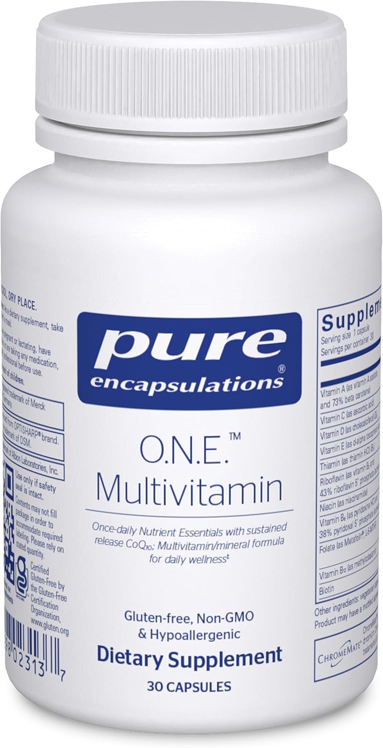 Pure Encapsulations O.N.E. Multivitamin - Once Daily with CoQ10, Metafolin, and Lutein - 60 Capsules - görsel 9