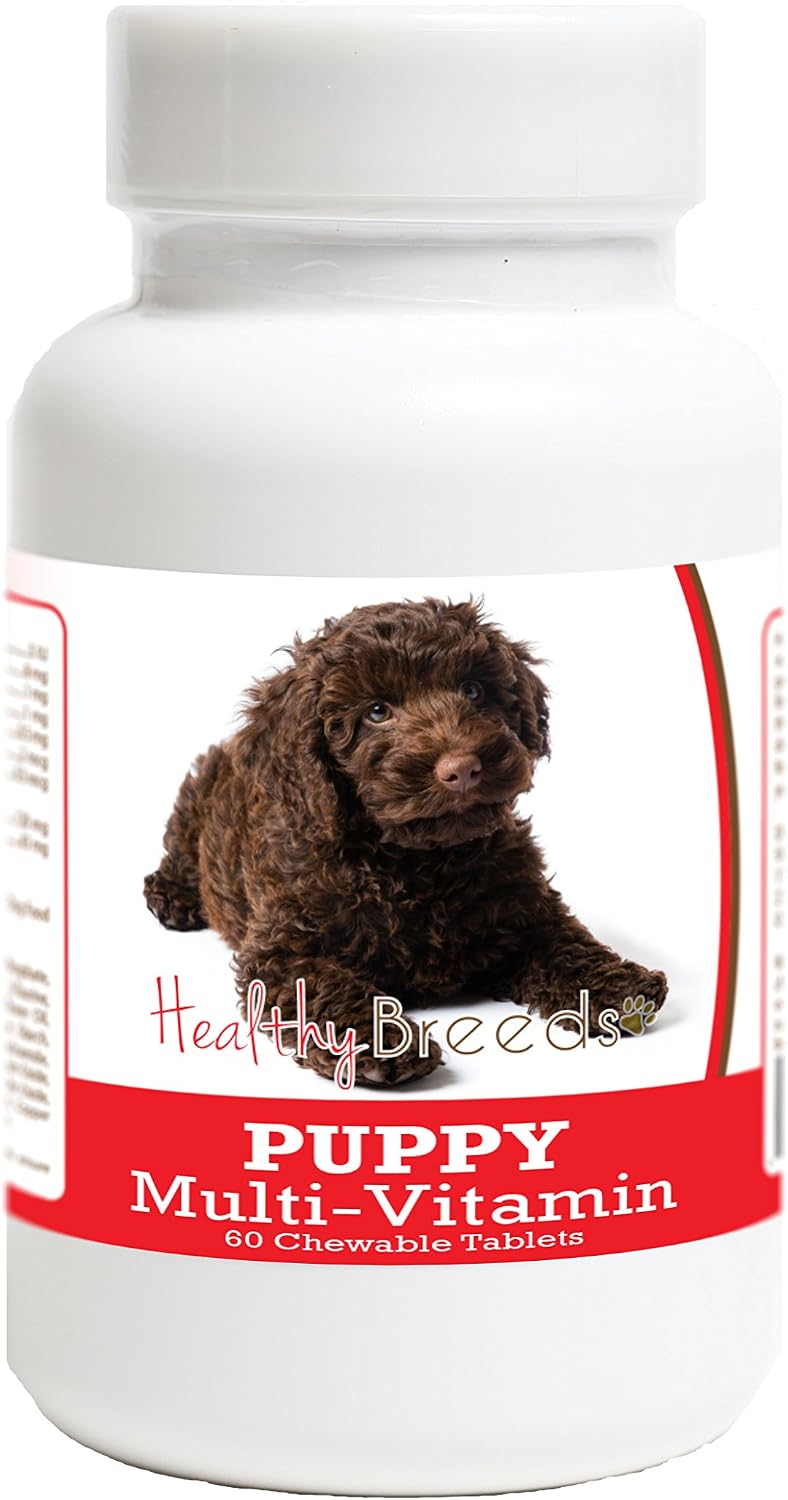 Healthy Breeds Labradoodle Puppy Dog Multivitamin Tablets 60 Count - görsel 1