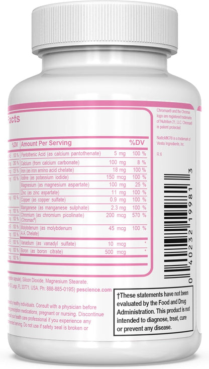 PEScience TruMulti Multivitamin for Women with Iron, 90 Capsules