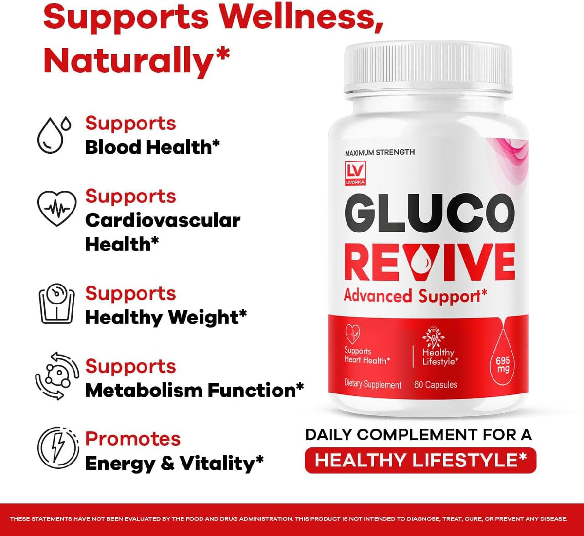 (2 Pack) Gluco Revive Capsules - Official – Convenient 2-Month Supply: Each bottle contains 120 capsules, giving – Image 3