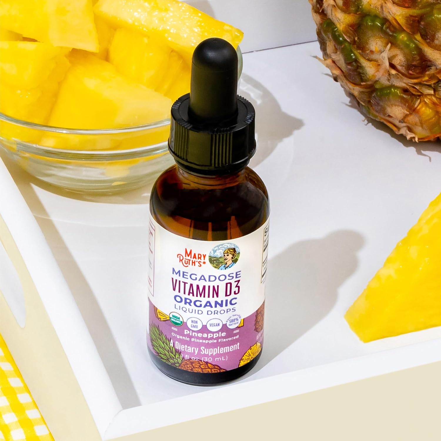 MARYRUTH'S Vitamin D3 Liquid Drops | Megadose 4000 IU | USDA Organic Liquid Vitamin D Spray for Adults & Kids | Immune Support & Bone Health | Vegan | Gluten-free | Non-GMO | 30 Servings - görsel 10