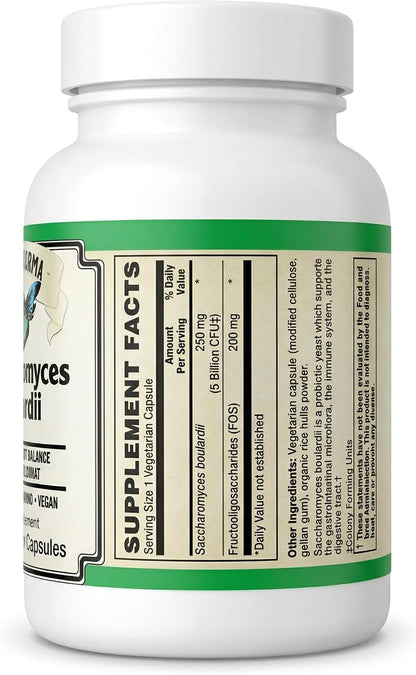 AlchePharma Saccharomyces Boulardii – Non-GMO – Dairy-Free Probiotic