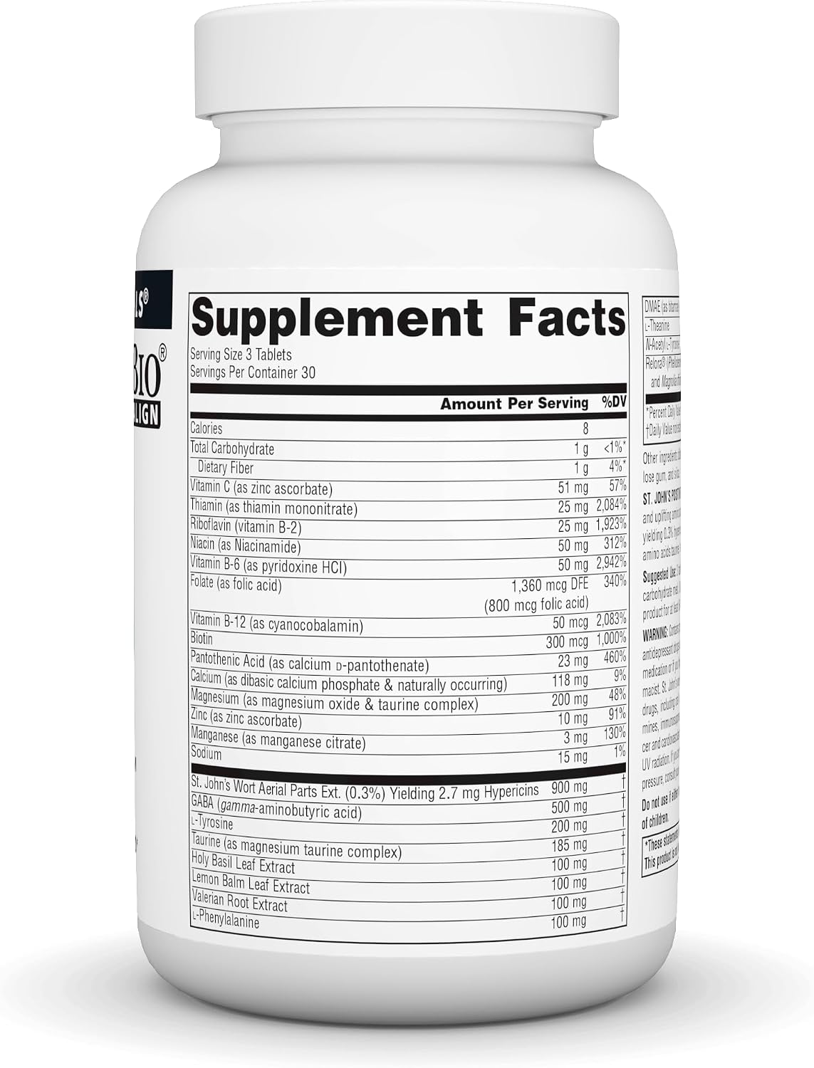Source Naturals St John's Positive Thoughts – Mood Support Supplement, 90 Tablets - görsel 2