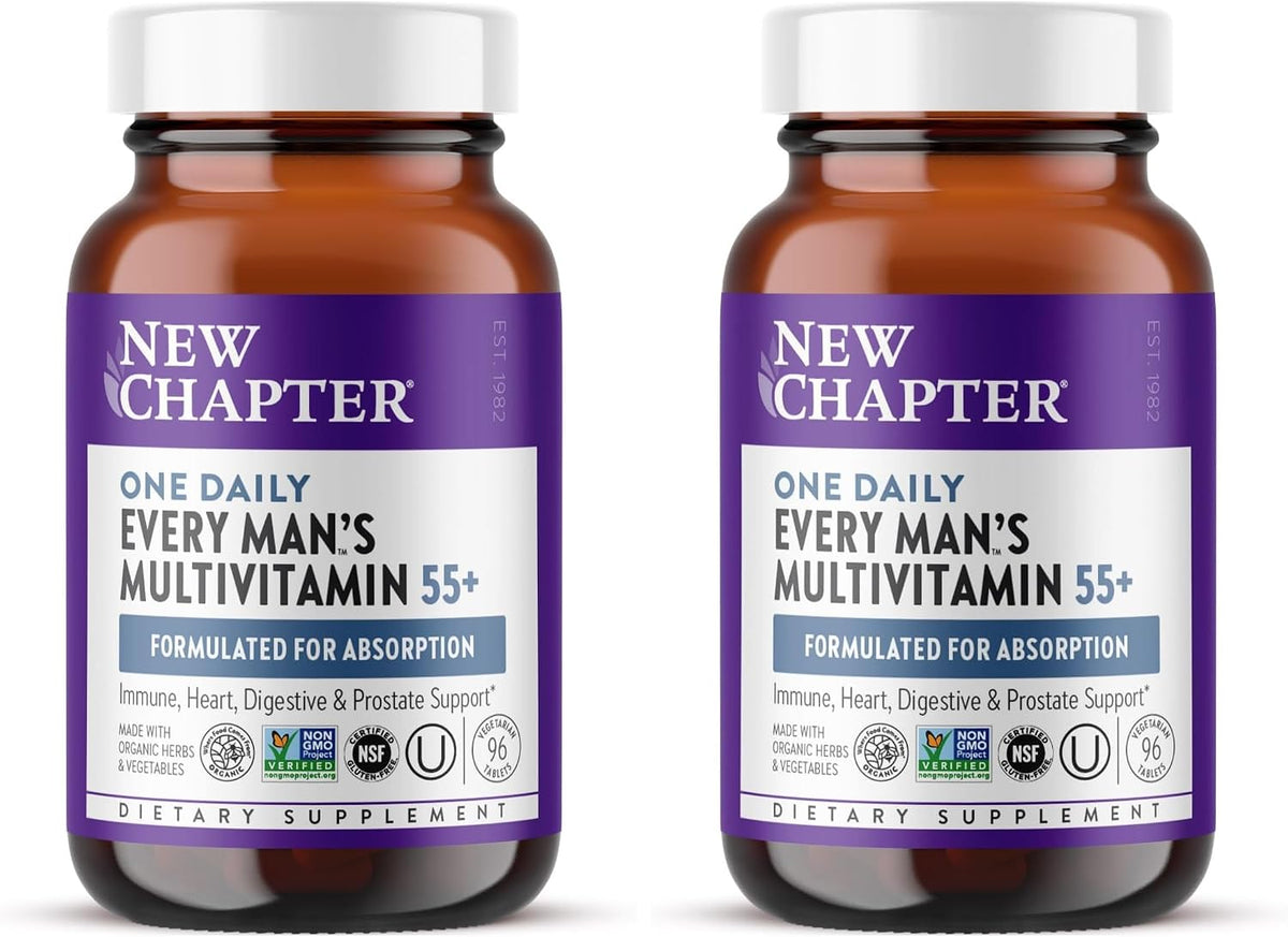 New Chapter One Daily Every Man's Multivitamin 55+ (48 Tablets) - görsel 9