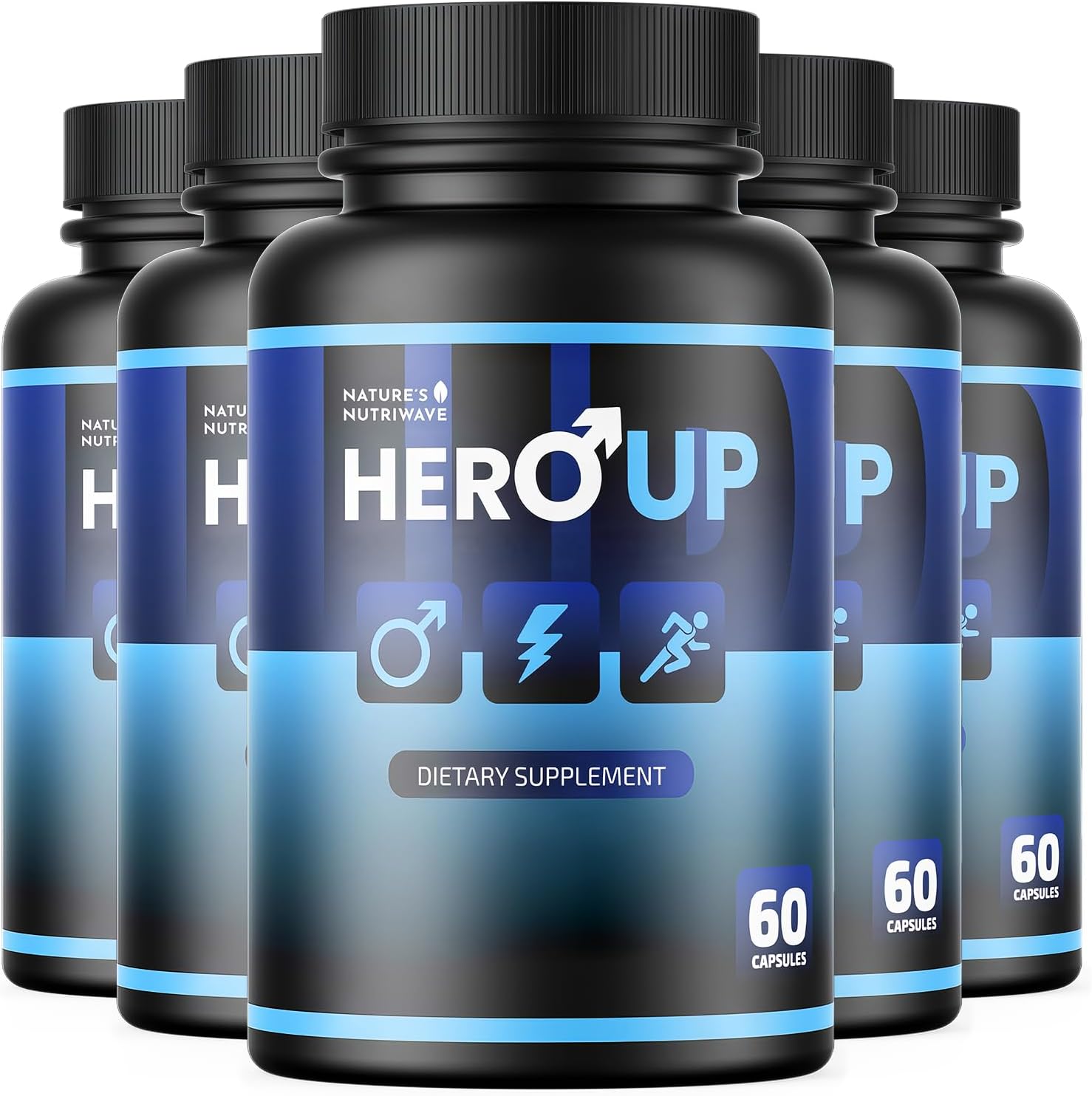 HeroUP – Plant-Based Capsules with Vitamin C – 60 Capsules (6-Month Supply) - görsel 1