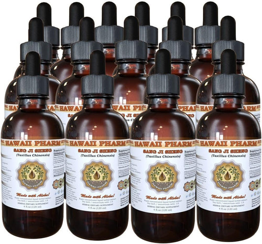 HawaiiPharm Sang Ji Sheng Tincture - Mulberry Mistletoe (Taxillus Chinensis) Stem Liquid Extract - 118 ml (15-Pack)