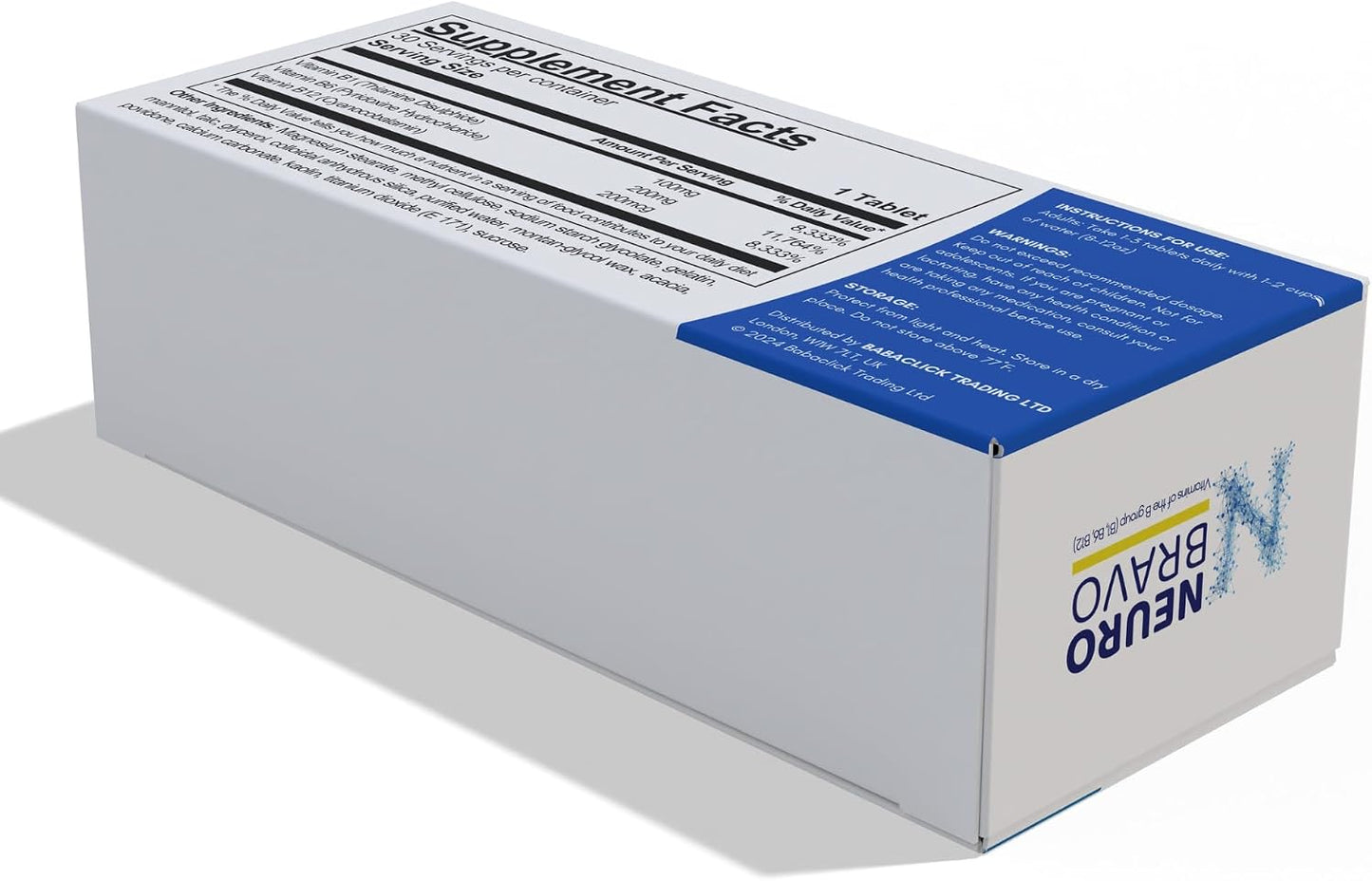 Neurobravo Vitamin B1, B6, B12 Tablets for Nerve Health - görsel 6