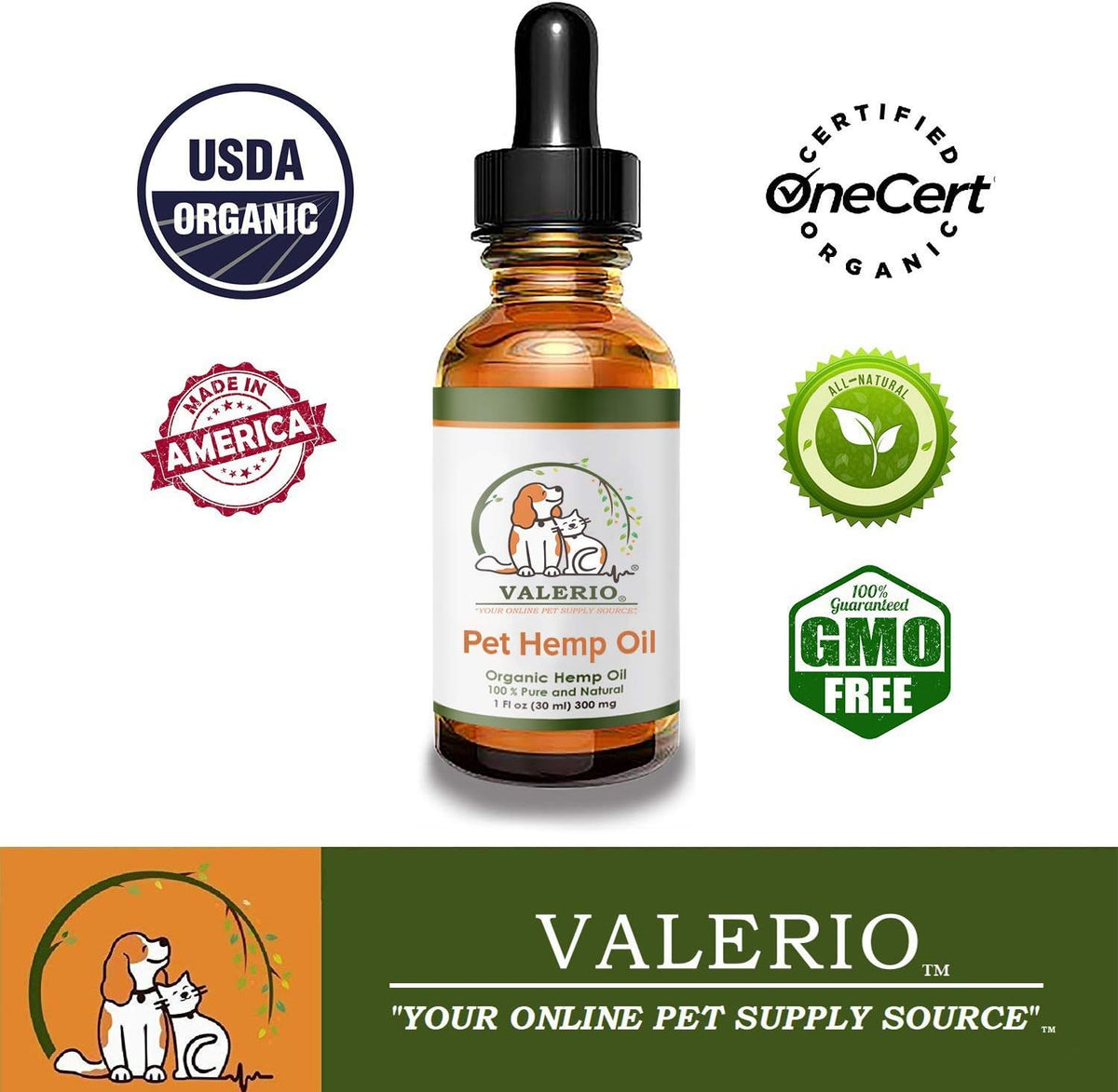 Valerio Pets Hemp Oil for Dogs and Cats - 1 Oz - Hemp Oil Drops with Omega Fatty Acids - Hip and Joint Support and Skin Health - görsel 6