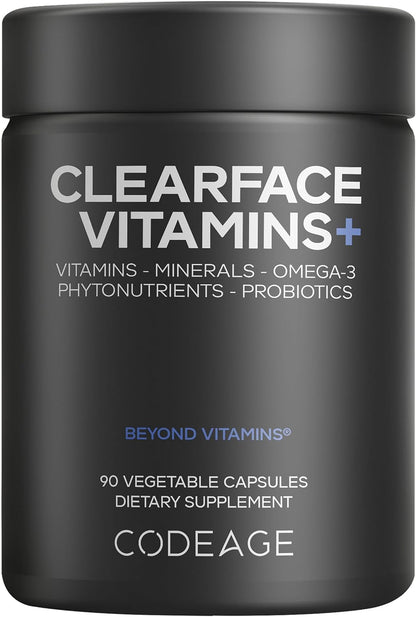 Codeage Clearface Vitamins+ Skin Supplement – 90 Capsules