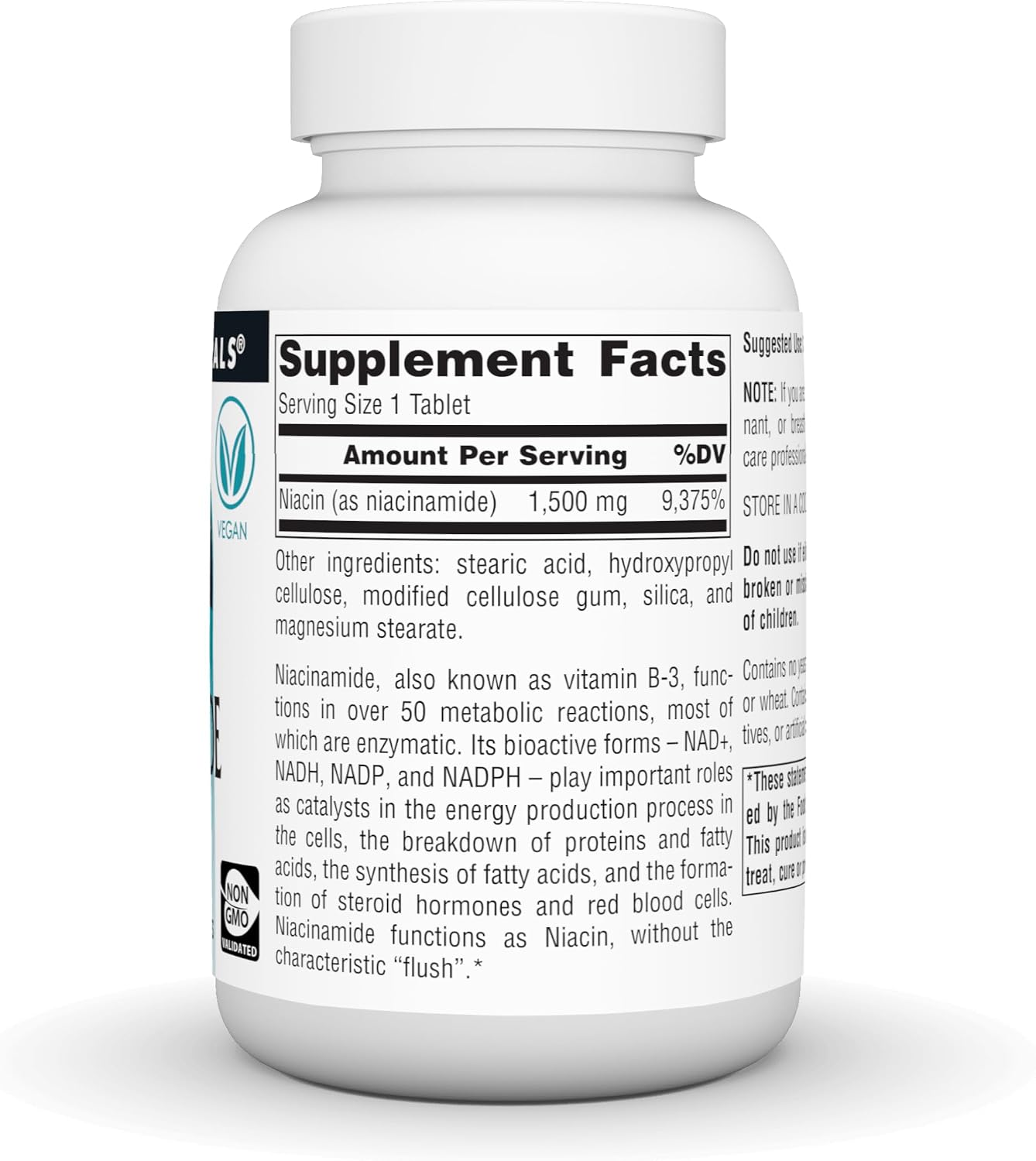 Source Naturals Niacinamide B-3, 1500 mg, 50 Vegan Tablets - görsel 3