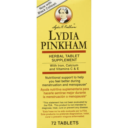 Lydia Pinkham Tablets, 72 Tablets