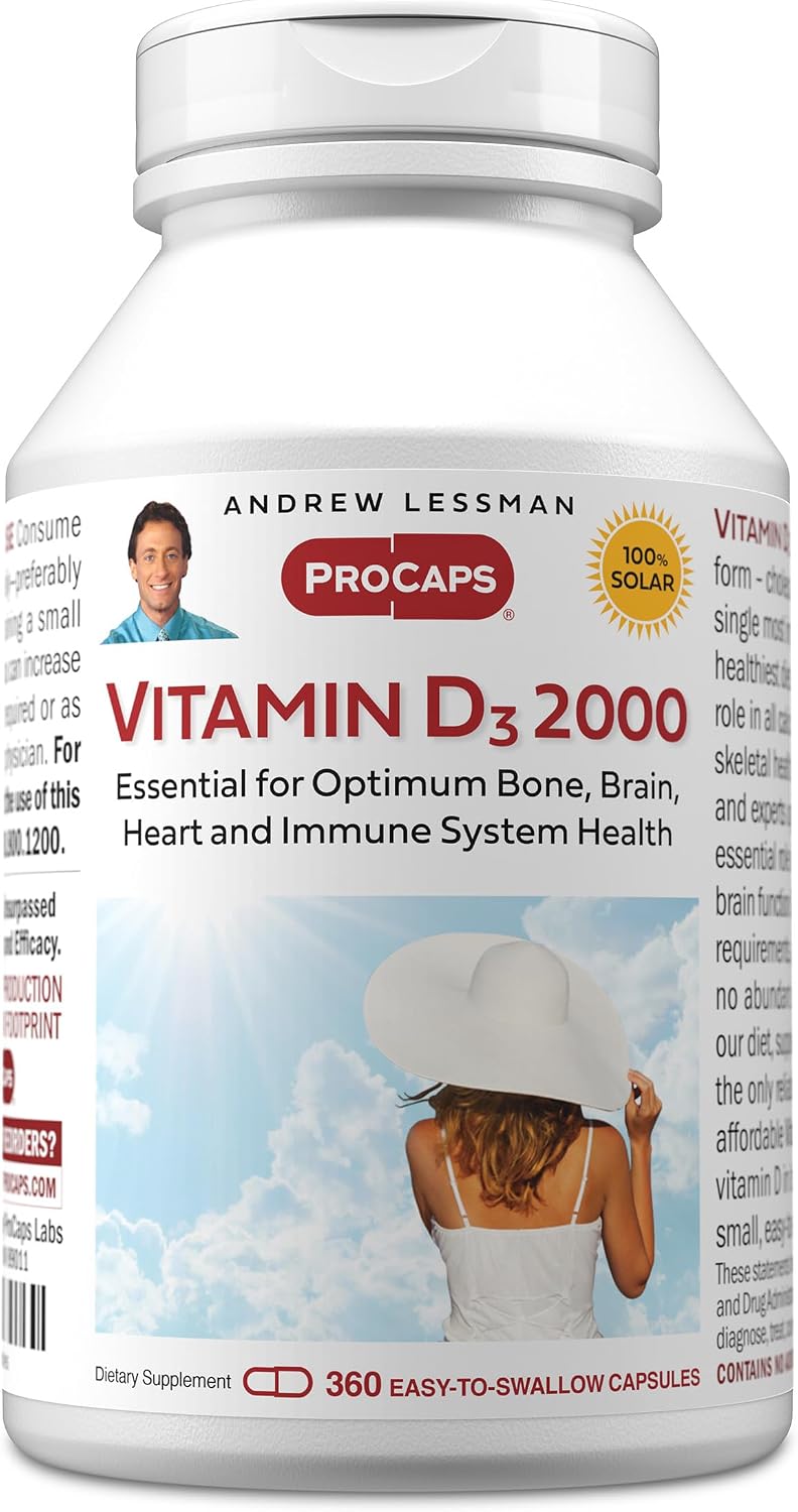 Andrew Lessman Vitamin D3 2000 IU, 360 Capsules - görsel 1