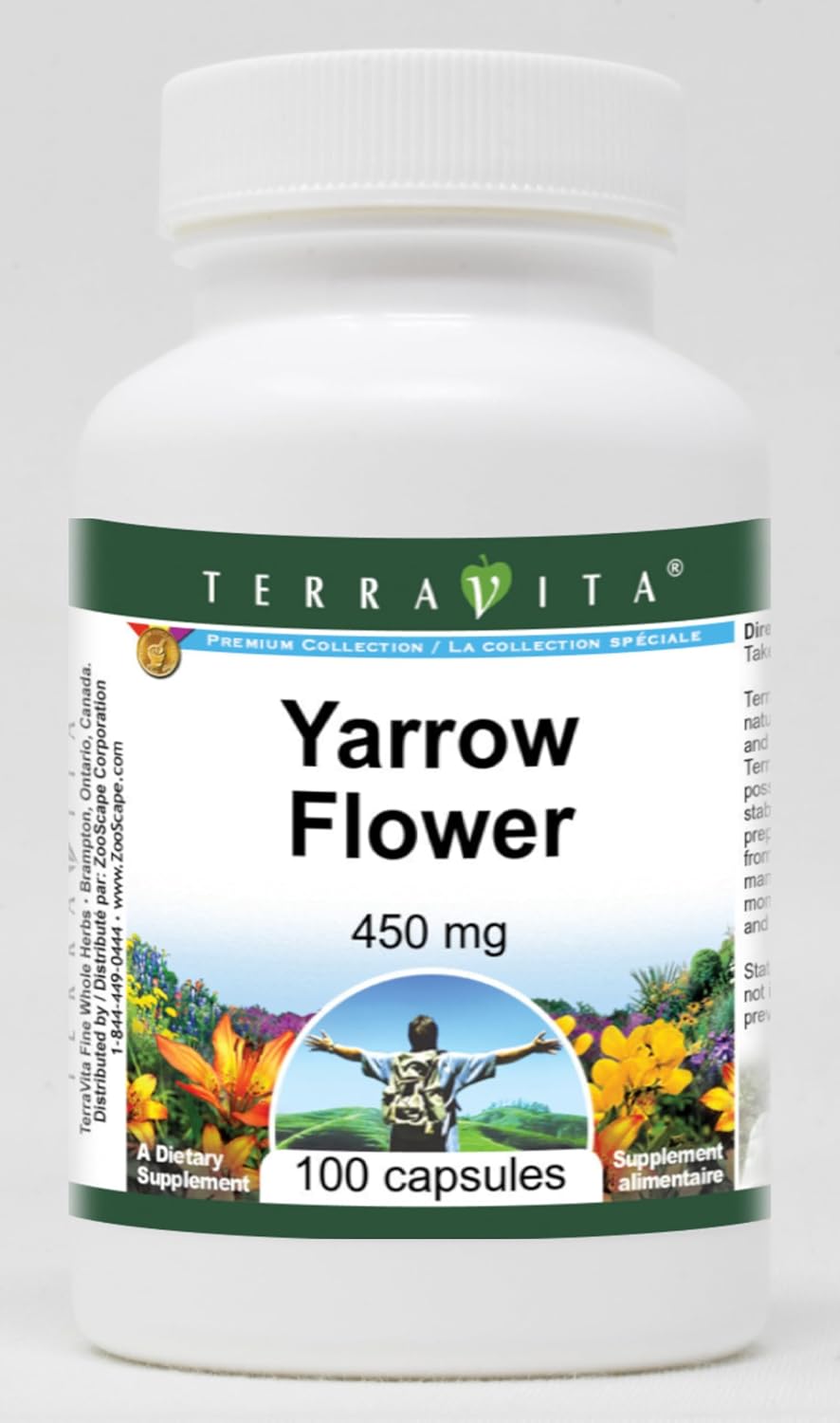 Yarrow Flower - 450 mg (100 Capsules) - görsel 1