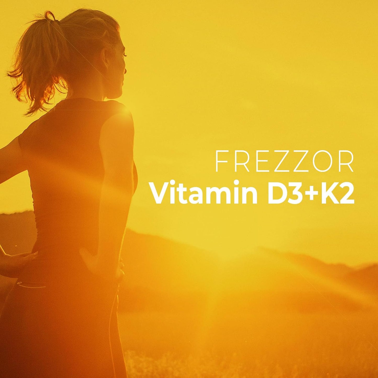 FREZZOR Vitamin D3 and K2 – High Strength D3 2000IU + K2 (MK-7) 80mcg for Bone and Heart Health, 240 Softgel Capsules - görsel 3