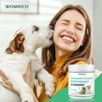WOMRICH Dog Multivitamin Powder with Probiotics and Omega-3 (454 g / 1 lb)