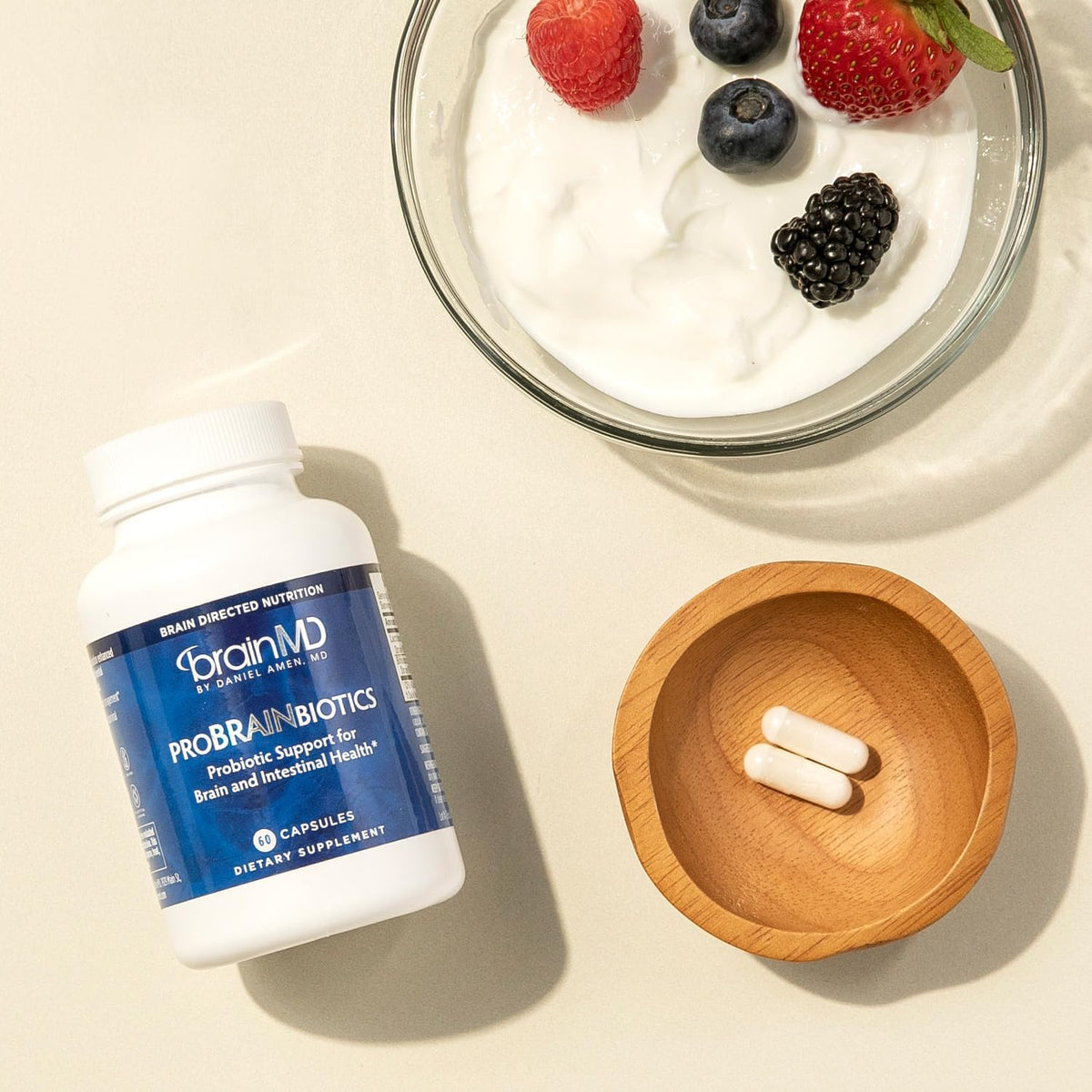BRAINMD Dr Amen ProBRAINbiotics - 3 Billion CFU Probiotic, 60 Capsules - görsel 3