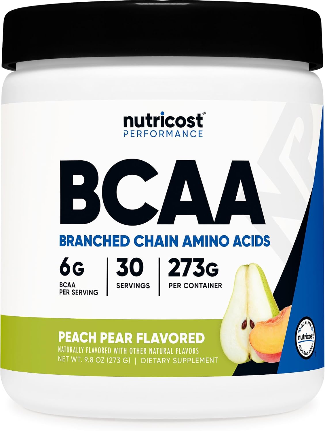 Nutricost BCAA Powder 2:1:1 (Peach Pear, 30 Servings) – Branched Chain Amino Acids - görsel 1