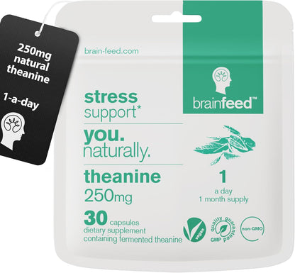 Pure L-Theanine 250mg Capsules – 60 Capsules – brain feed