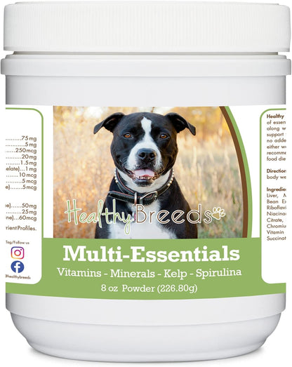 Healthy Breeds Pit Bull, Black, Multi-Essentials Powder for Dogs - 227 g