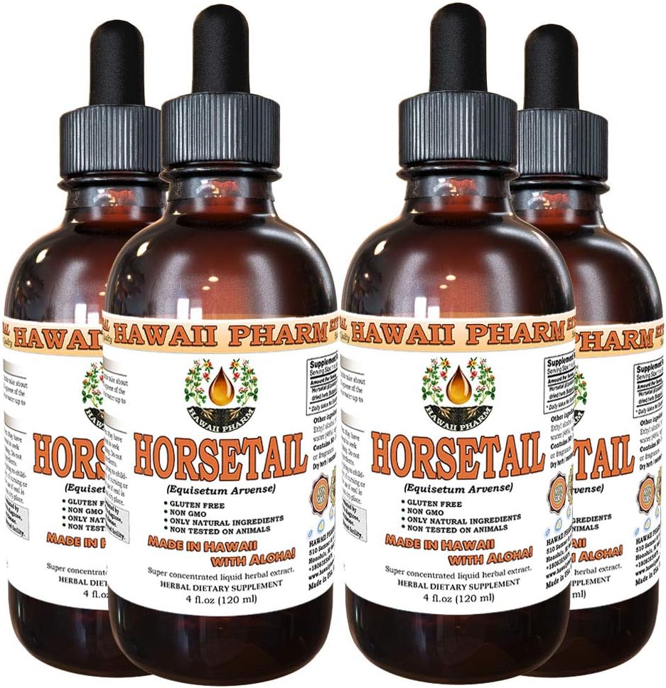 Hawaii Pharm Horsetail (Equisetum arvense) Liquid Extract 4x118 ml - görsel 1