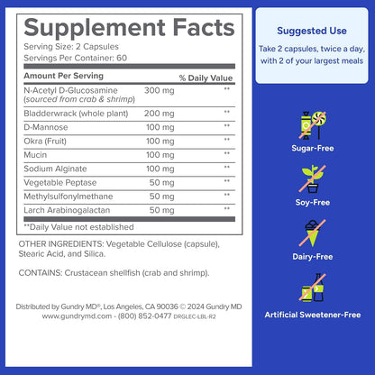 Gundry MD® Lectin Shield – Gut Health and Digestion Food Supplement