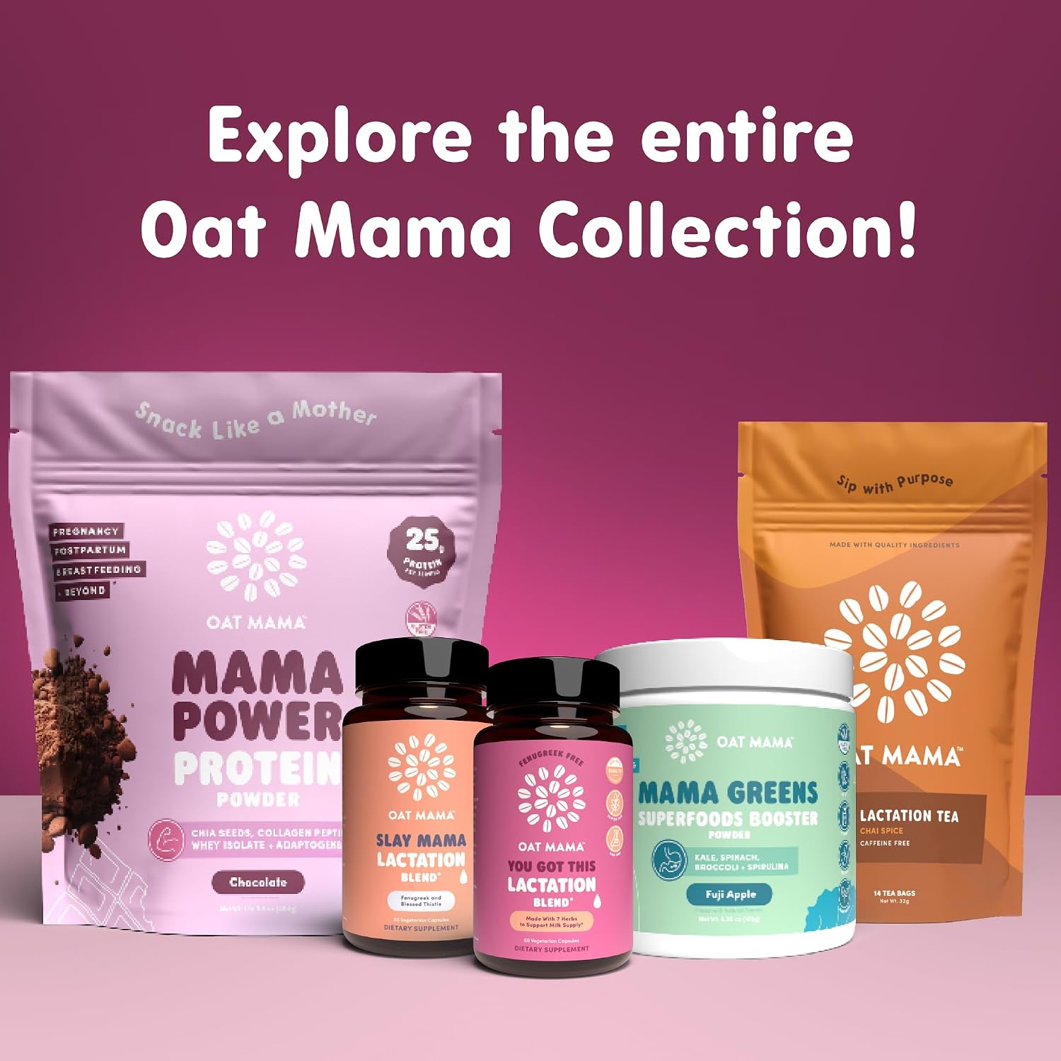 OAT MAMA Organic Lactation Supplement - Fenugreek-Free Herbal Blend with Milk Thistle, Shatavari & Moringa - görsel 7