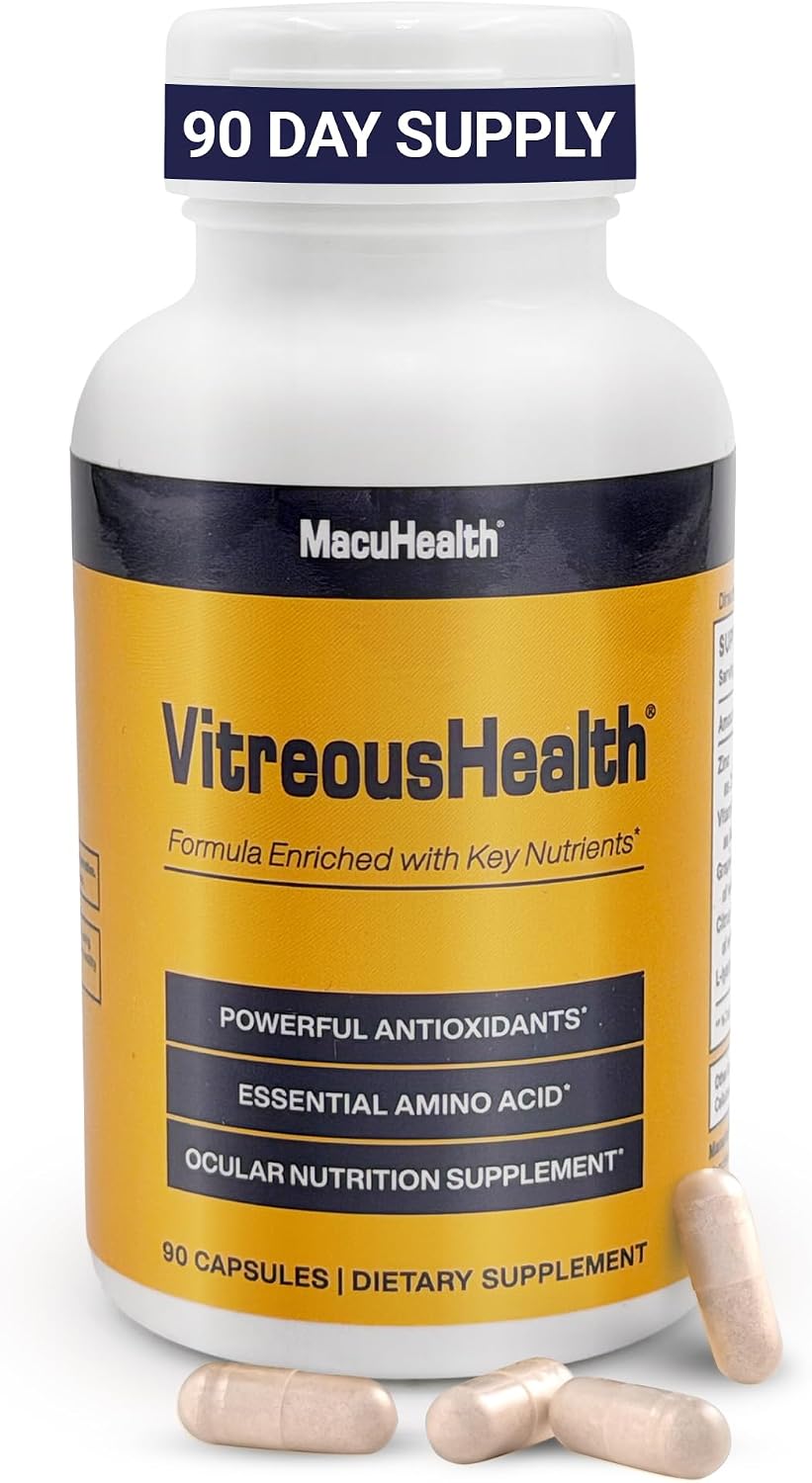 MacuHealth VitreousHealth Evidence-Based Eye Supplement - 90 Capsules - görsel 1