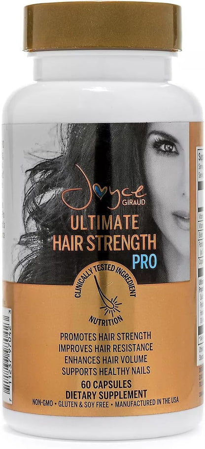 Joyce Giraud Ultimate Hair Strength Supplements 30-Day Supply, Formulated to Support Hair Strength, 60 Capsules