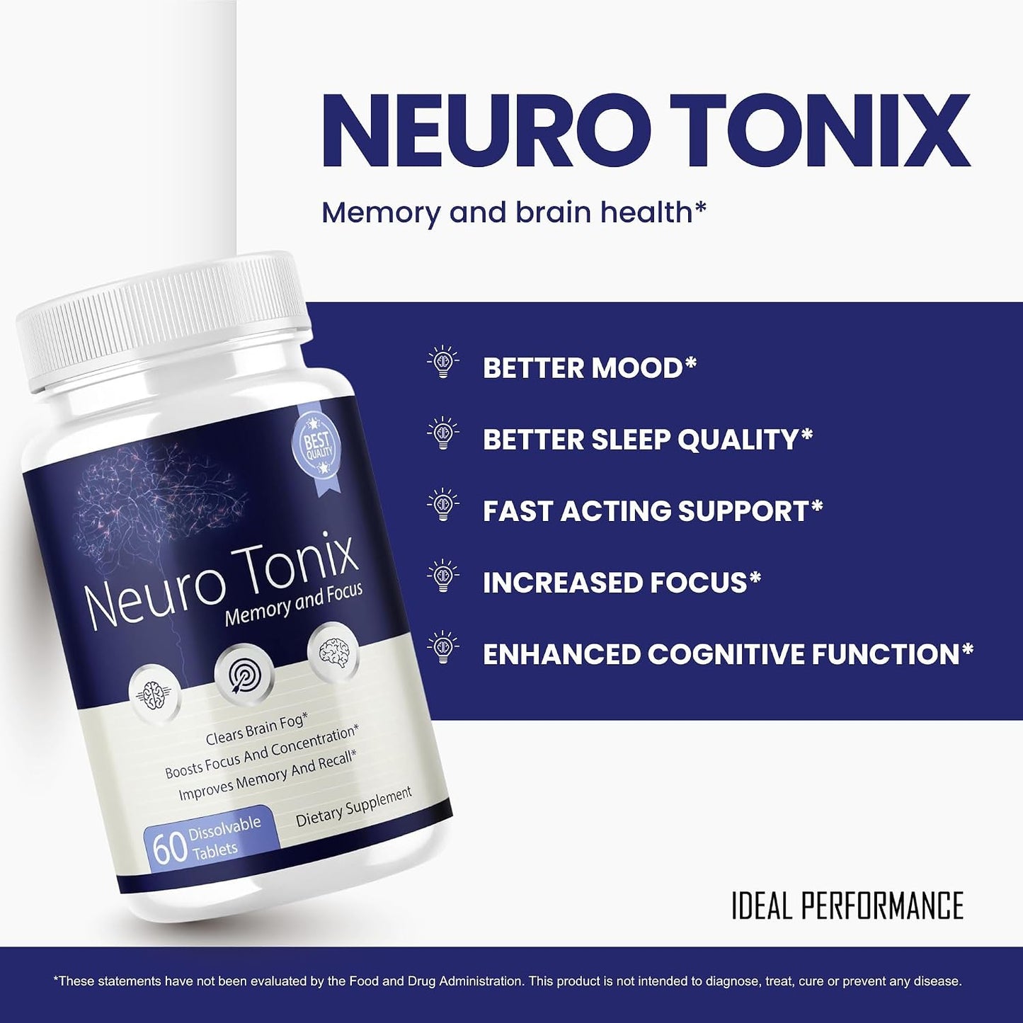 Neurotonix Memory Supplement - Official Formula - Neuro Tonix Memory Capsules for Focus and Memory, Neurotonix Brain Supplement, Neuro Tonix Advanced Formula Maximum Strength (120 Capsules) - görsel 4