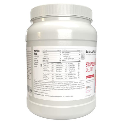 Protein ONE Complete Meal Replacement with Multivitamin, Calcium & Iron - Strawberry Delight (15 Serving Tub)