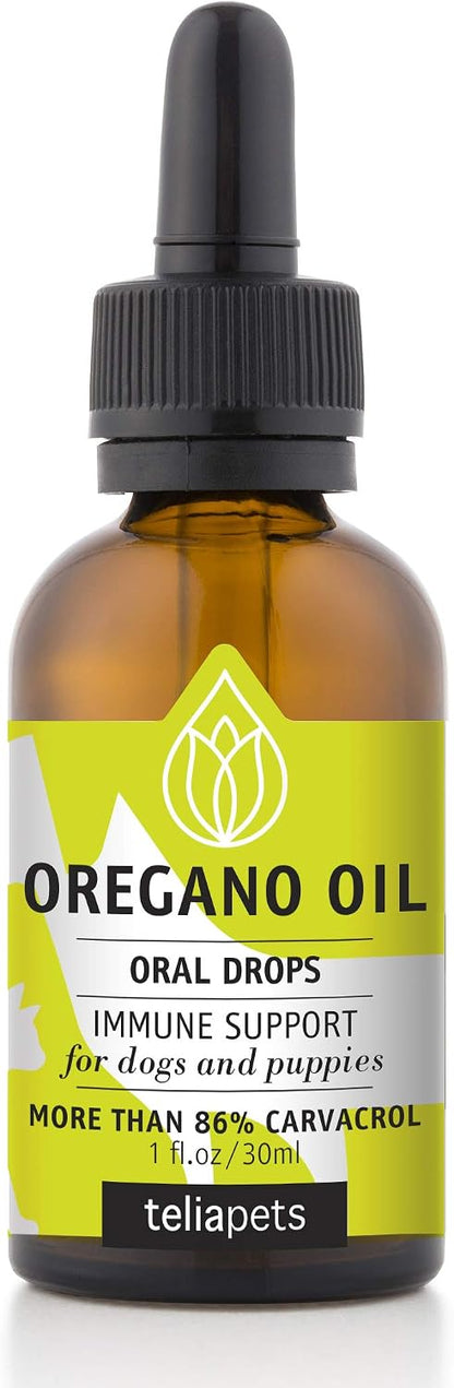 Vetercure Oregano Oil Oral Drops for Dogs & Puppies – Natural Immune Support Supplement
