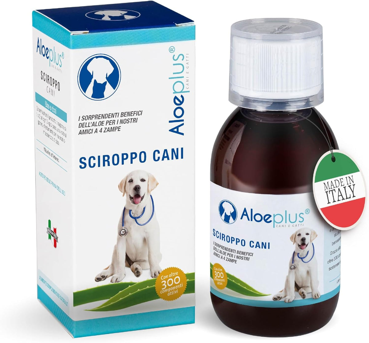 Aloeplus Dogs Syrup 250ml – Energy-Boosting, Detoxifying Complementary Food with Organic Aloe Arborescens - görsel 1