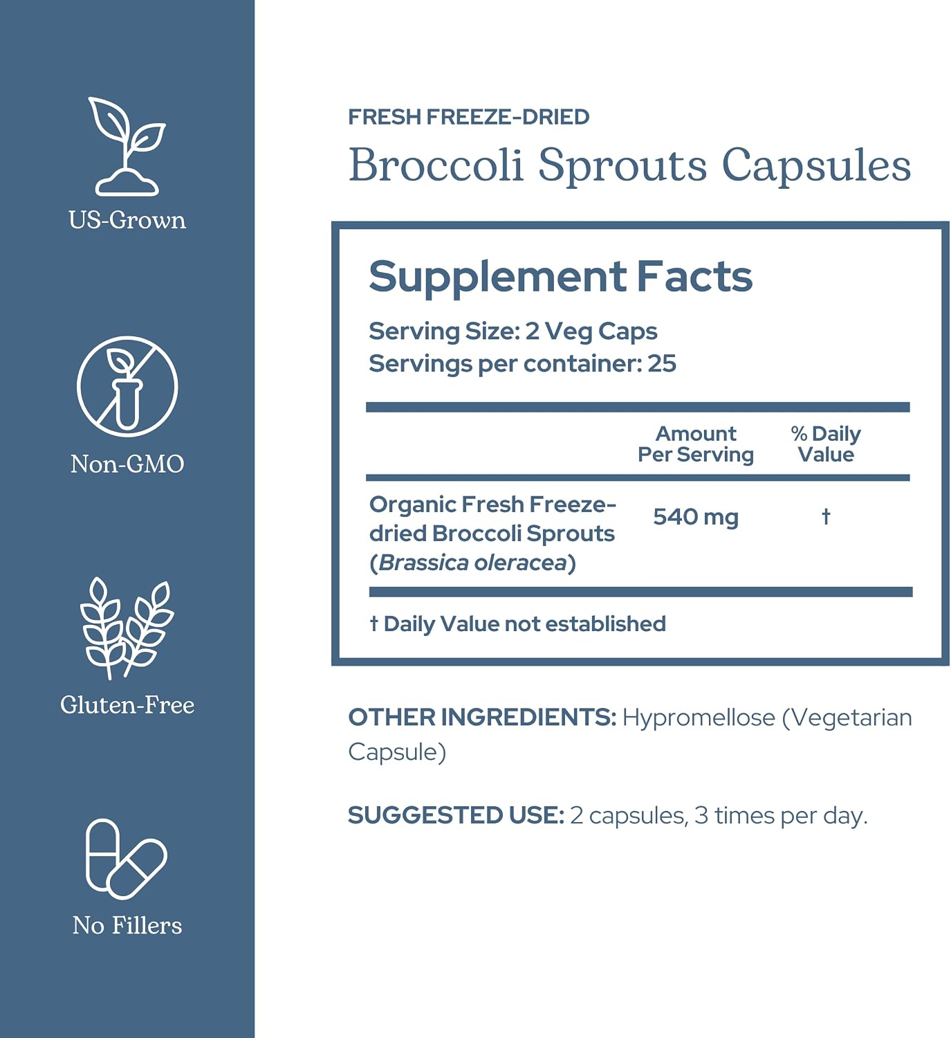 Eclectic Glass Broccoli Sprouts FDV - 50 Capsules - görsel 2