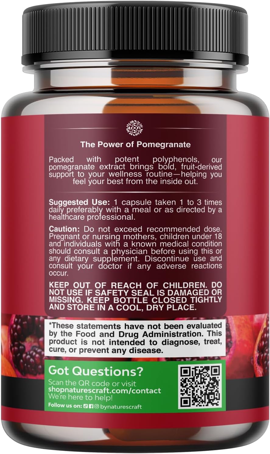 High Potency Pomegranate Extract Capsules - görsel 8