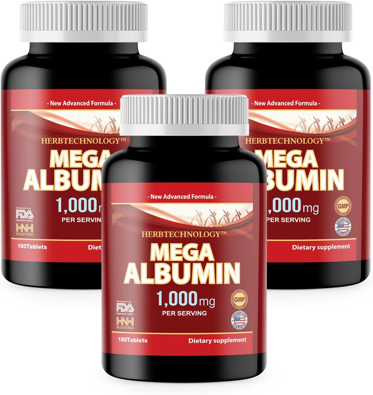Dr.K&C Mega Albumin Protein Supplement 1000mg, 180 Tablets (3 Bottles) - görsel 9