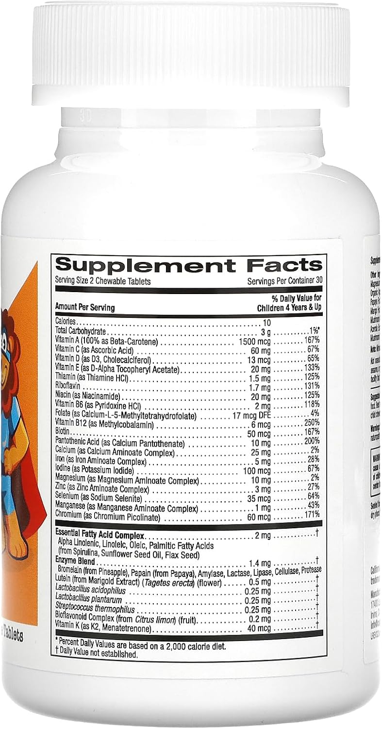 California Gold Nutrition Kids Multivitamin – Vitamin D and Calcium: Essential for normal bone development and – Image 2