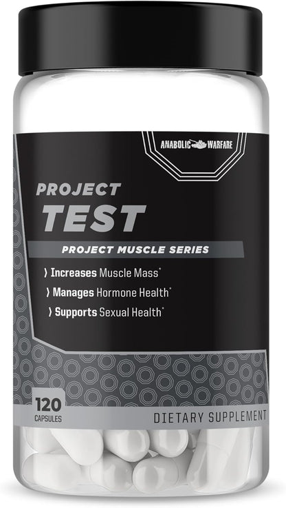Anabolic Warfare Project Test - Testosterone Support Supplement with Botanicals