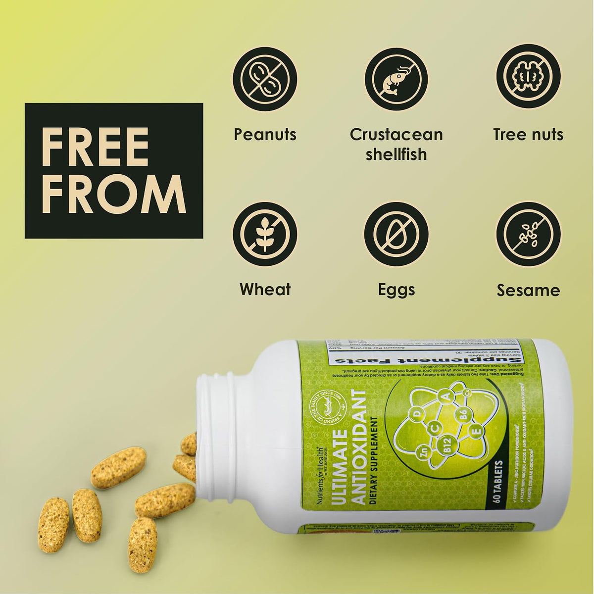 Rawleigh All-in-One Daily Nutrition Complex – Multivitamin with Antioxidants, Enzymes and CoQ10, 60 Caplets (30-Day Supply) - görsel 5