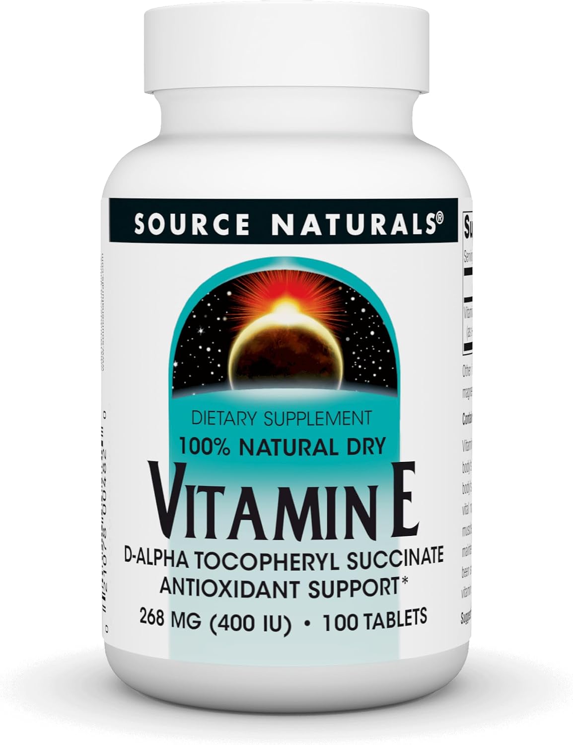 Source Naturals Vitamin E 400 IU - Fat-Soluble Antioxidant - 250 Tablets - görsel 6