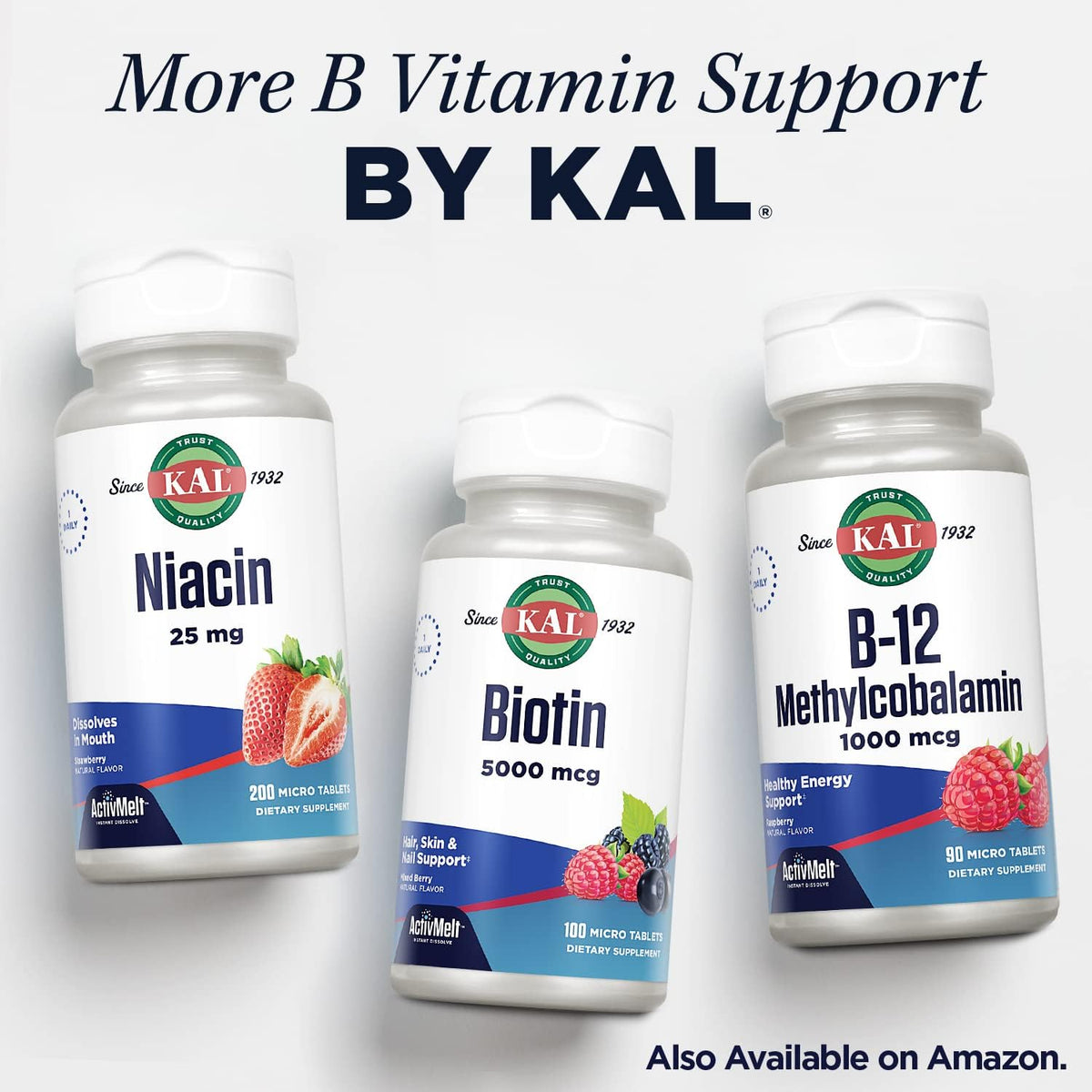 KAL Vitamin B1 100 mg - Thiamine Supplement for Energy, Metabolism and Nervous System Health - 100 Tablets - görsel 6