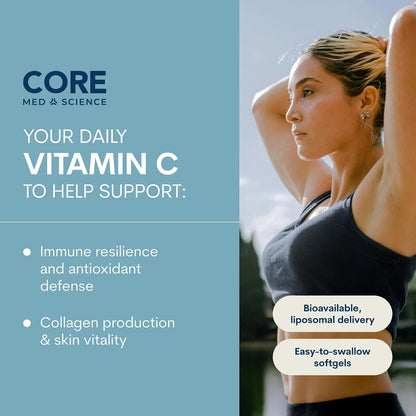 Core Med Science Liposomal Vitamin C 1000mg, 90 Softgels